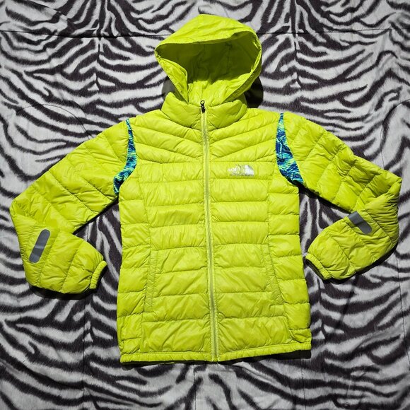 The North Face Summit Series goose lightweight puffer jacket women's L yellow - Picture 1 of 8